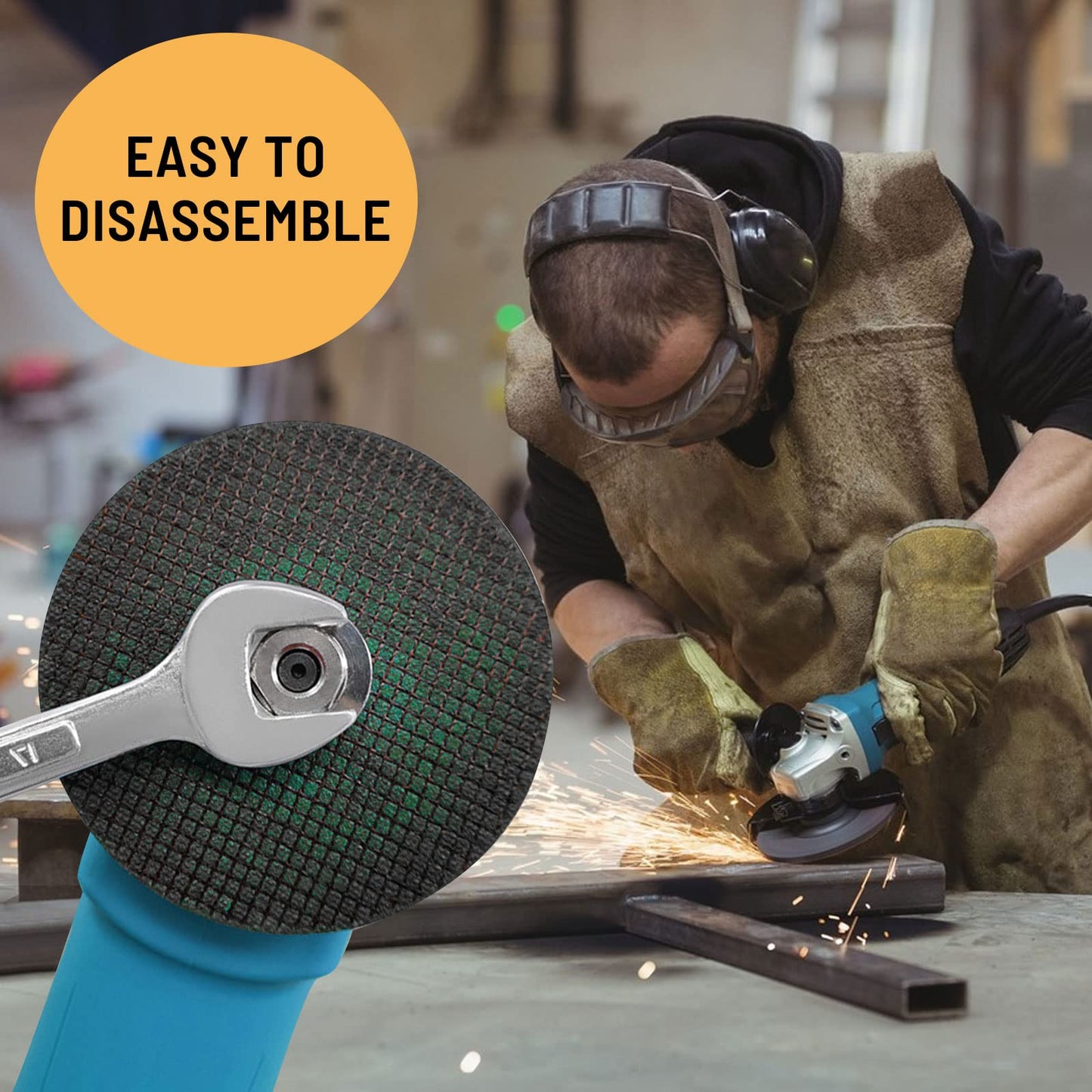 (đ„Last Day Promotion - 50% off)100-Type Angle Grinder Nuts