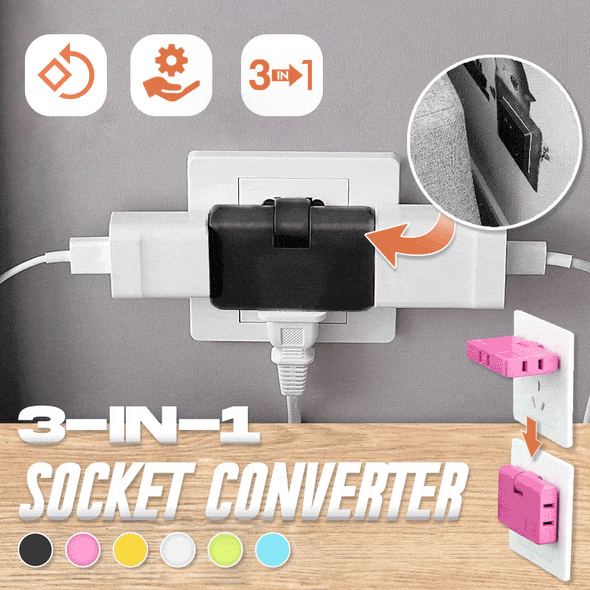 (đ„Last Day Promotion - 50% off)180 Degrees Rotatable Socket Converter