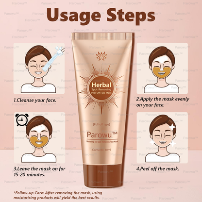 🏵️ Parowu™ Whitening and Spot-Removing Face Mask Suitable for face and body – 👩‍⚕️ Natural ingredients permanently remove age spots, freckles, sun spots, and liver spots.